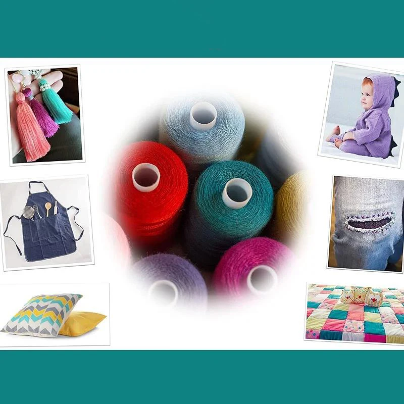 Polyester Sewing Thread Spools for Quilting Sewing Machine Thread for Garment Solid Color Sewing Thread