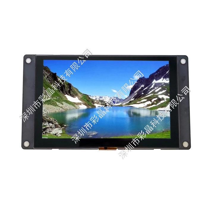 2024 smart terminal HMI serial port 5 inch tft lcd module support RS232 RS485 TTL interface,widely used for consumer goods
