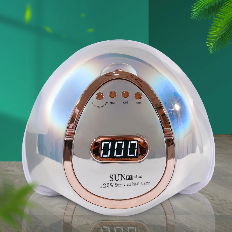 Factory Spot Wholesale F1 Nail Lamp 42 Lamp Beads 120W Power Dual Light Source UV Nail Lamp