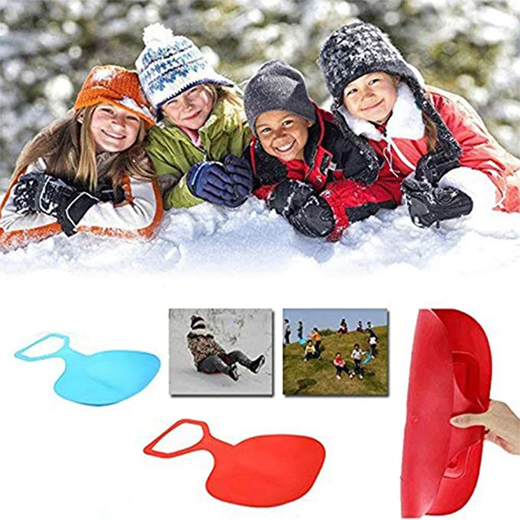
factory CE kids winter toys small plastic snow sled 