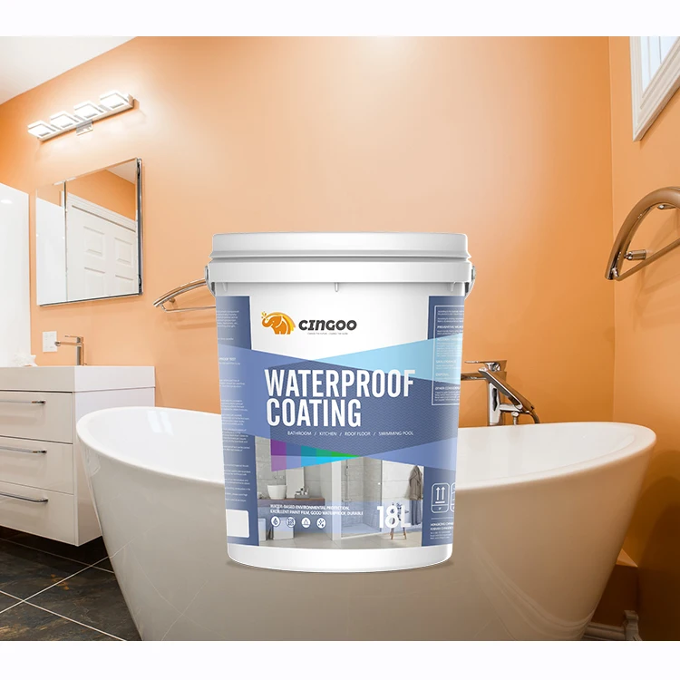 CINGOO Liquid waterproof paint silicone rubber roof waterproof spray coating waterproofing coating