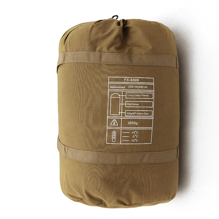 High quality outdoor camping hiking compact sleeping bag with compression