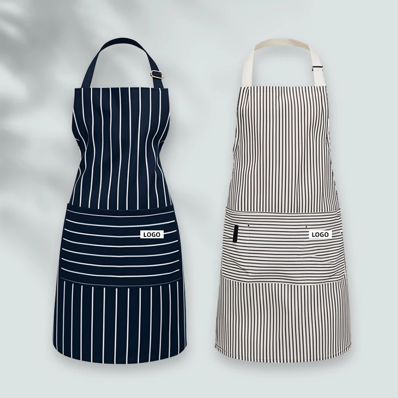 Custom Canvas Apron Barista Kids natural Korean Cooking Cotton Good Quality For Women and Men Kitchen Apron