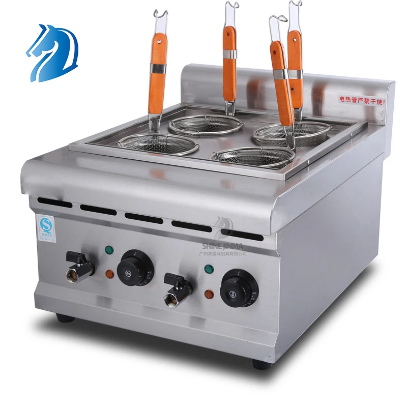 Tabletop four heads noodle cooker electric noodle boiling machine oden cooking noodle cooker