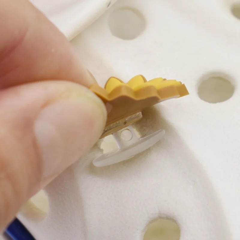 Wholesale Plastic Button Transparent Buckles Parts Accessories Fit for DIY Clog Shoe Charms