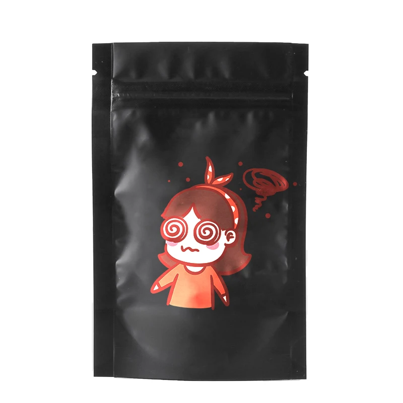Custom Printed Transparent Small Special Shaped Design Pouches Plastic Zip Lock Bags 7 gram Mylar Bag