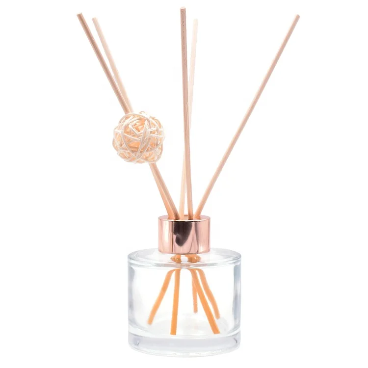 Wholesale 80ML Decorative Aroma Glass Bottle Reed Diffuser for Room