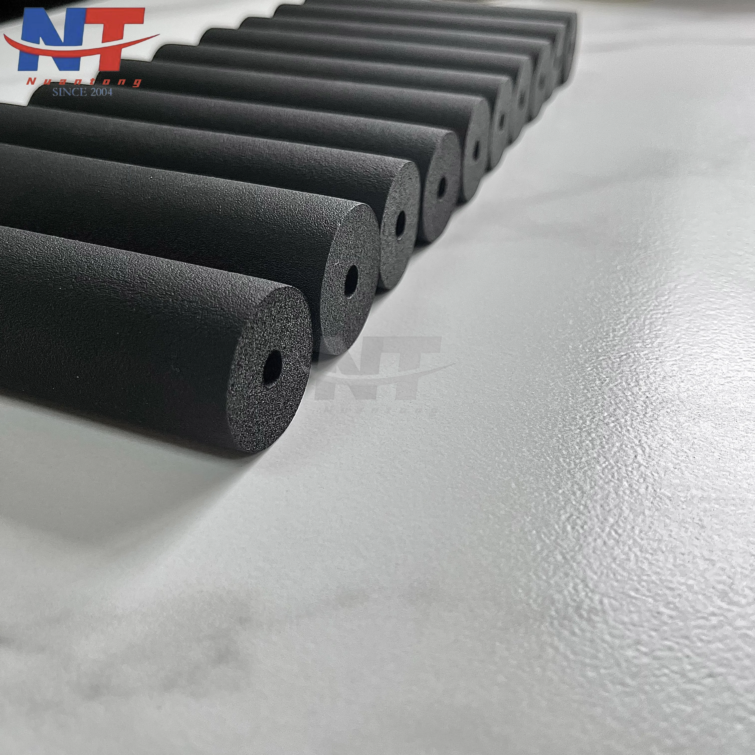 9mm 1 inch black rubber foam insulation tube/pipe