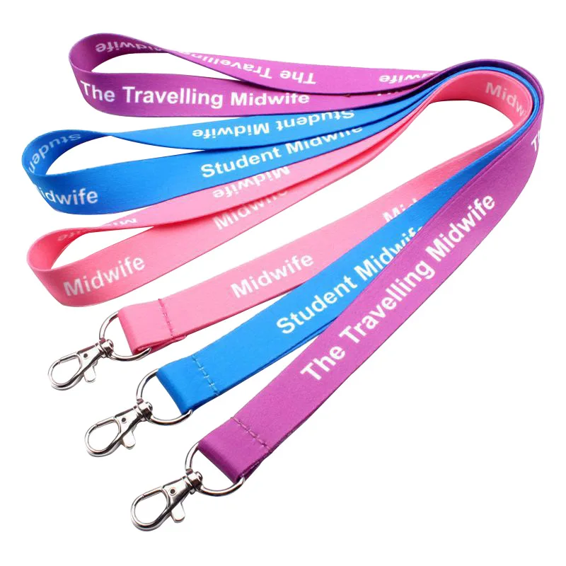 
Factory price fancy Dye sublimation badge reel lanyards with ID card holder 