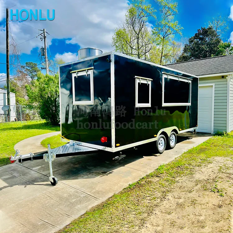 Market Outdoor Retail Smoothie Concession Trailer Food Trailer Burger Stalls Bbq Food Trailer