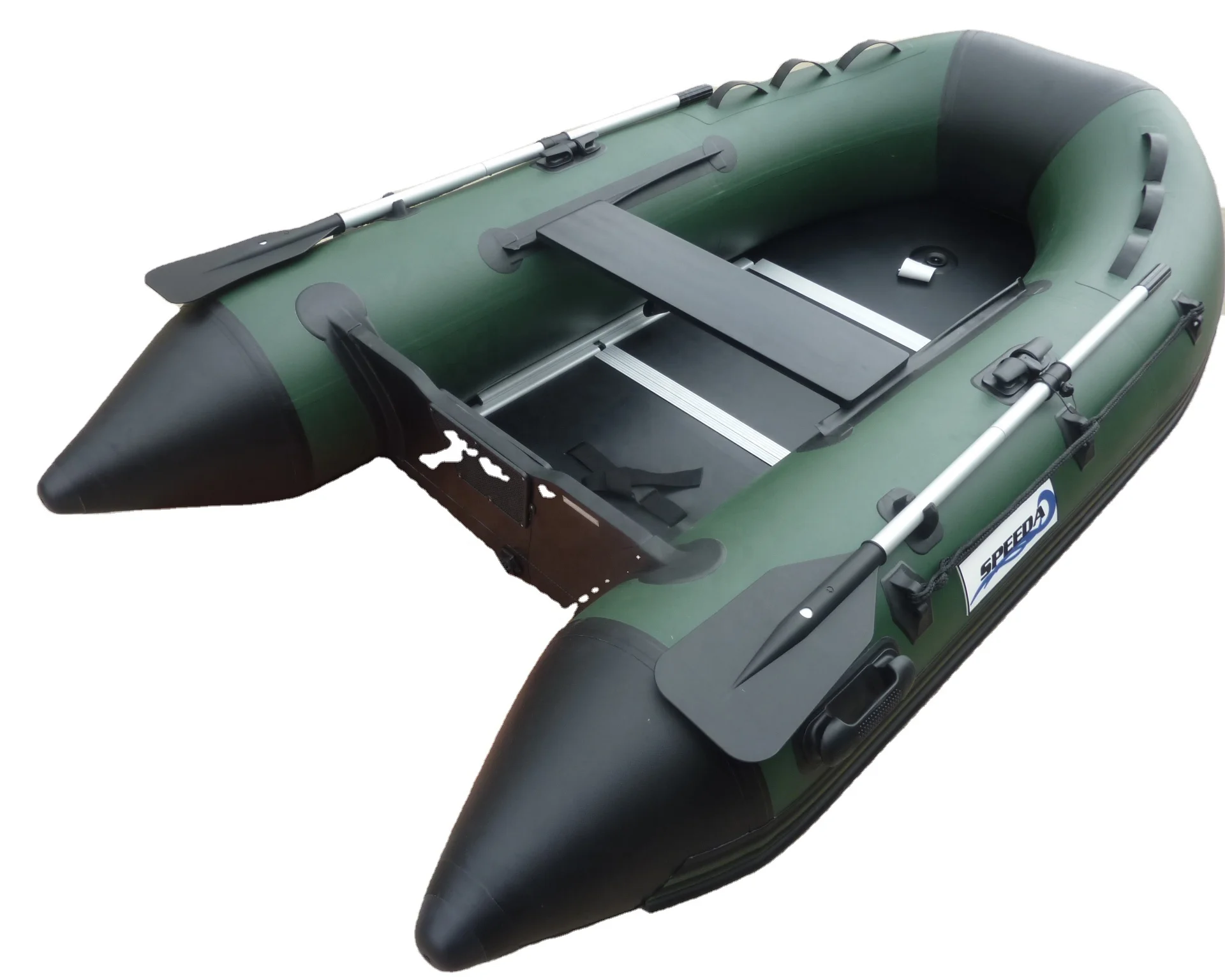 3 Persons 270cm Small PVC Fishing inflatable boat with outboard motor