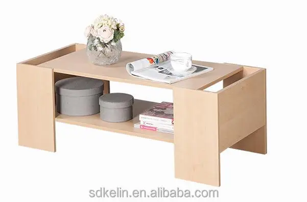 good price hot sell MDF /PB CARB P2 Grade simple wooden coffee table