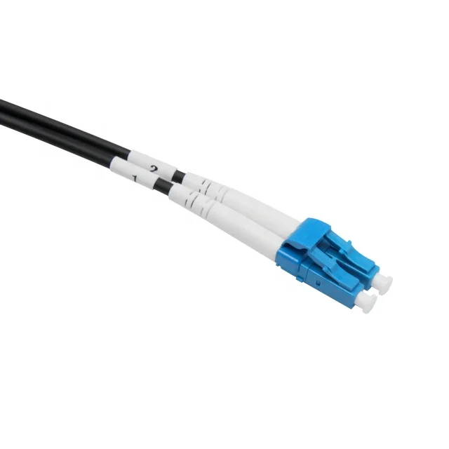 outdoor 12 core 6 core 24 core shielded fiber optic steel armored cable with connector for  FTTH