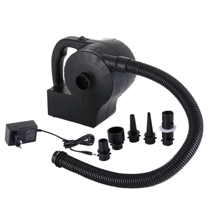 Universal Good Quality Black High Power Electric Air Pump For Inflatables