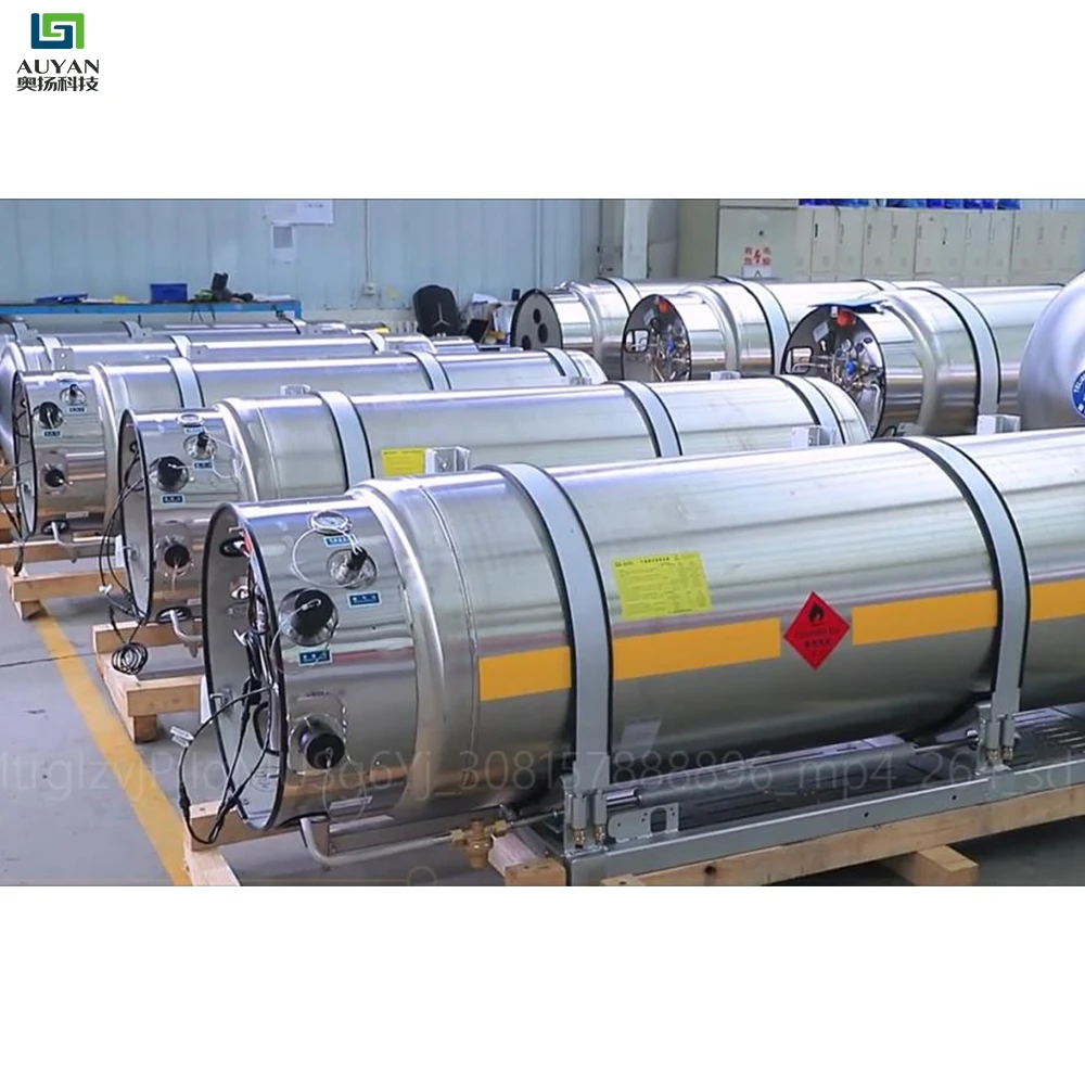 mobile station lng supplying system portable liquid nitrogen tanks vacuum cryogenic cylinder