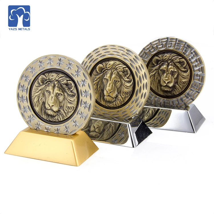 Lion Gold Metal Souvenir Copper 3d No Minimum Antique Nickel Challenge Coin