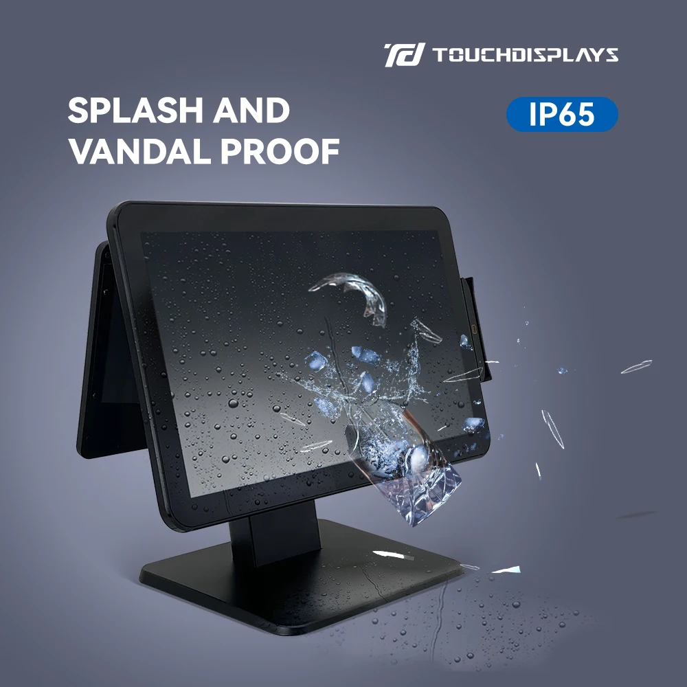 TouchDisplays 15.6 inch pos system supermarket restaurant hba intelligent tablet windows