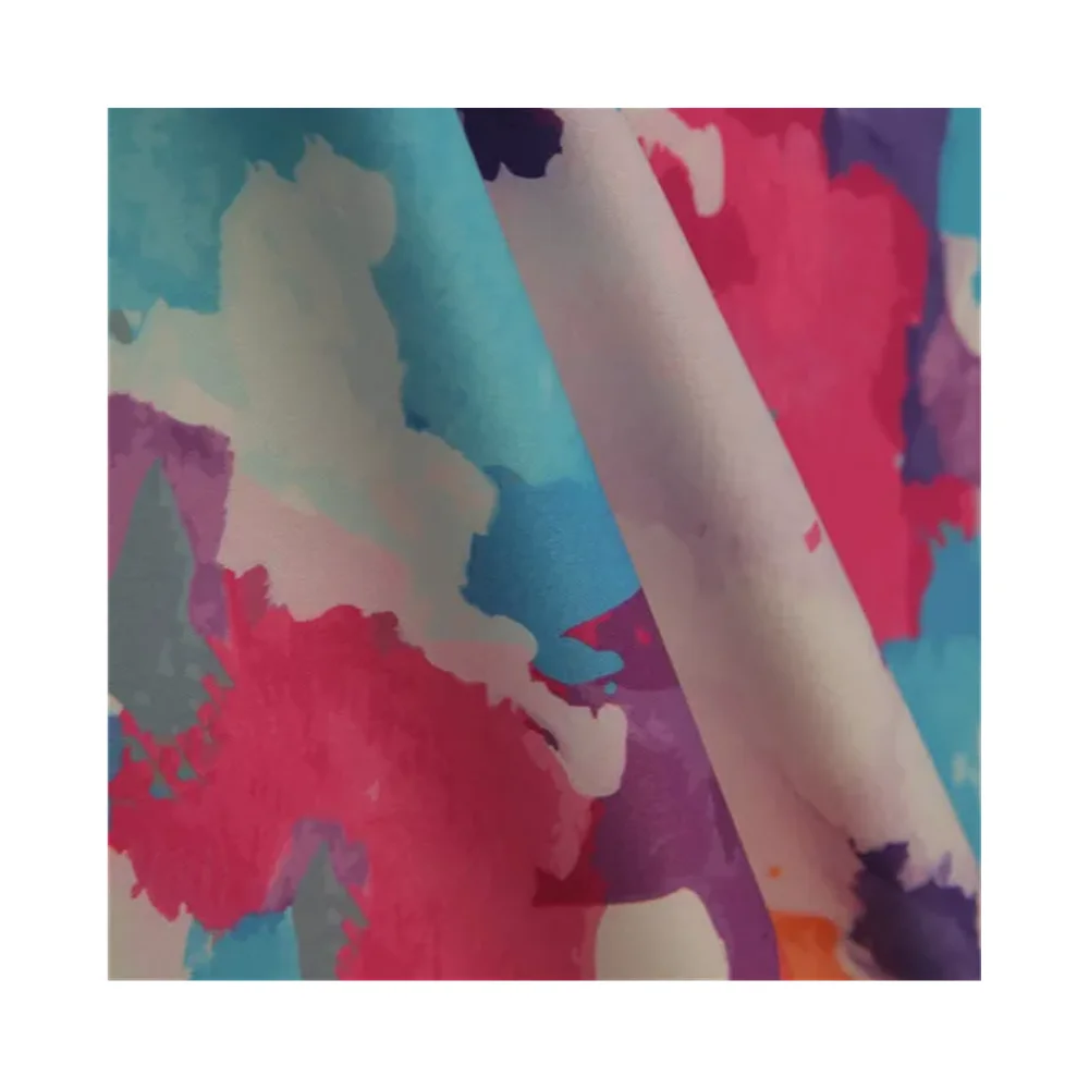 Wholesale Multi colors microfiber Comfort Dyed Printed Pattern Compounding Printing Conditioner Fabric for swimwear