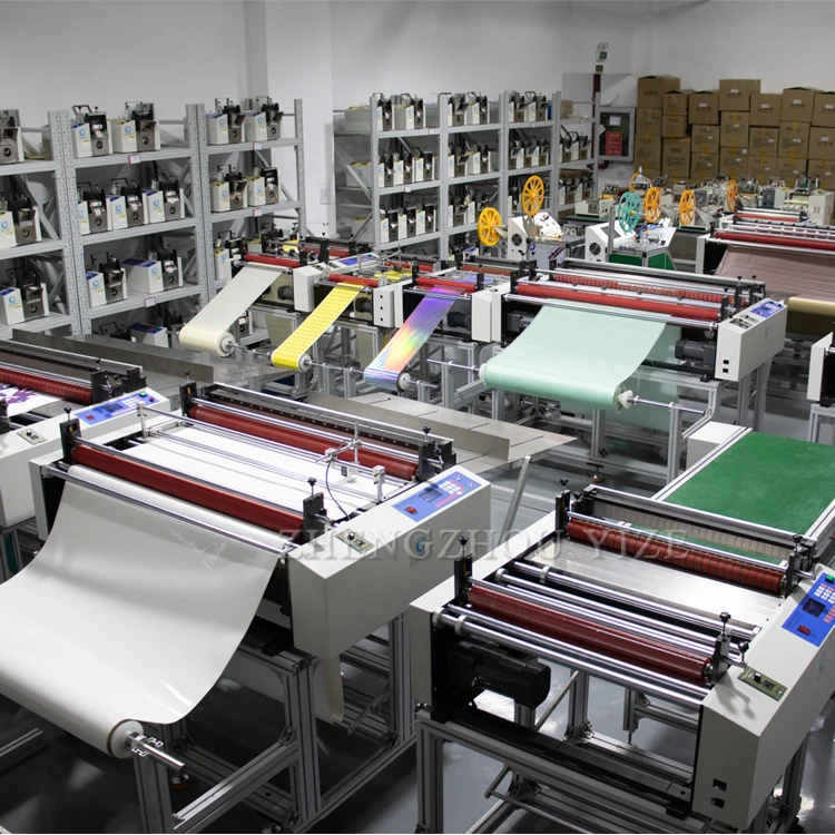 Wallpaper plastic bubble wrap cutter Pvc film roll to sheet cutting machine for fabric leather adhesive mask melt-blown fabric
