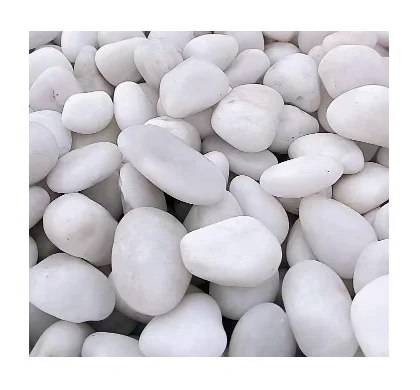 High quality round white pebbles with high polishing natural stone, suitable for parks