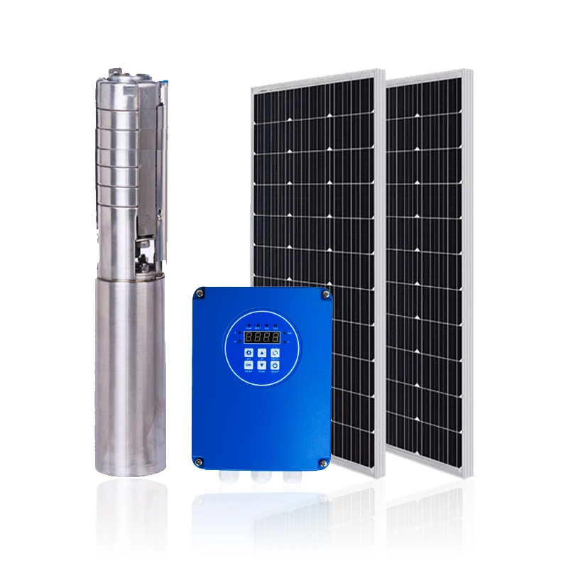 DC Solar Well Pump System Solar Well Irrigation Solar Pump Submersible 0.3-5HP