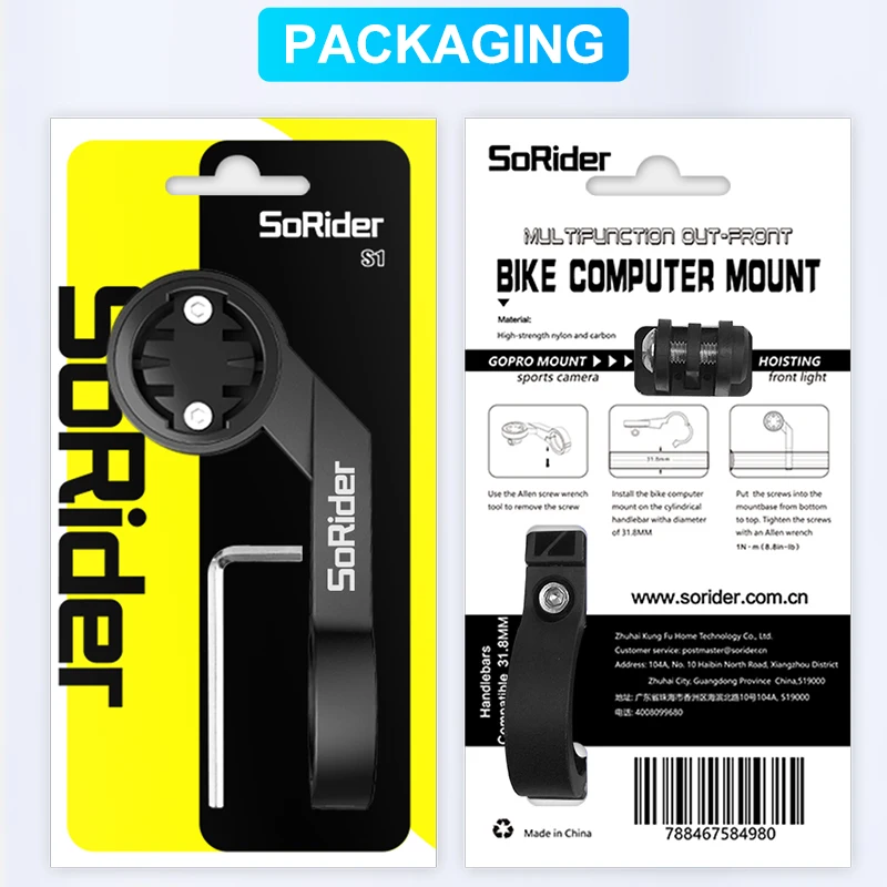 SoRider 2021 новый дизайн Велосипедное компьютерное крепление для Garmin Bryton Xoss Magene MEILAN iGPSPORT Go-pro велосипедное крепление