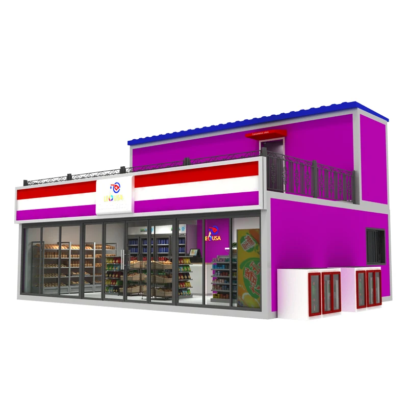 Low cost prefabricated steel structure  workshop automated container warehouse