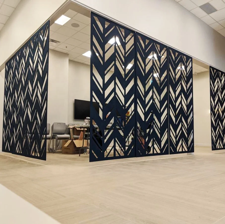 
Made to Order Colorful Wall Hotel Partition, Fabric Sliding Room Divider 