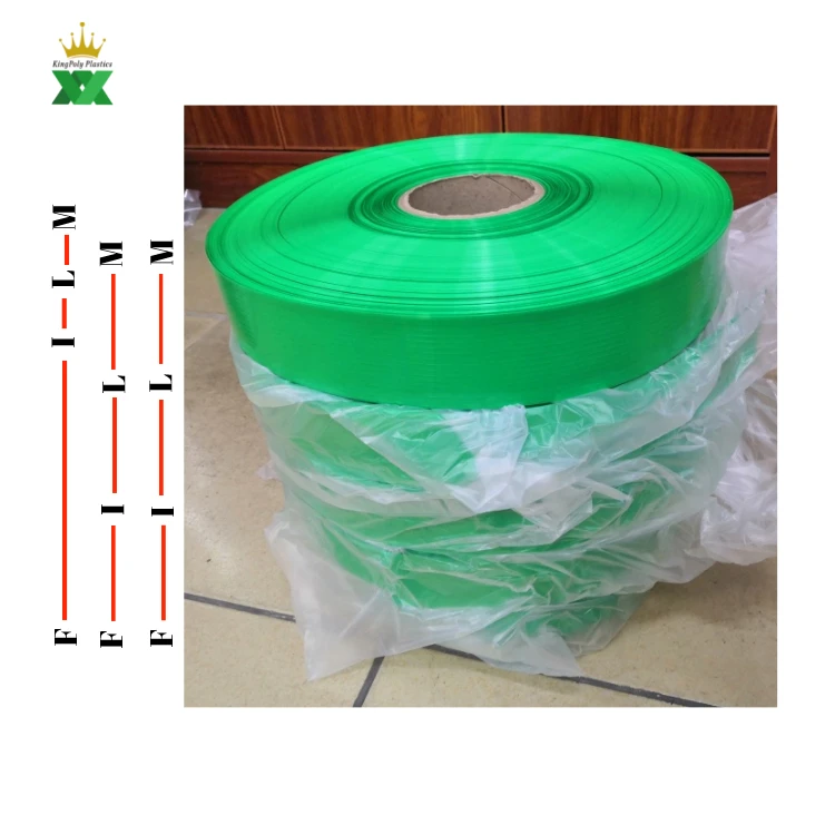 350mm wide lithium battery film wrap with PVC heat shrink tubes Blue