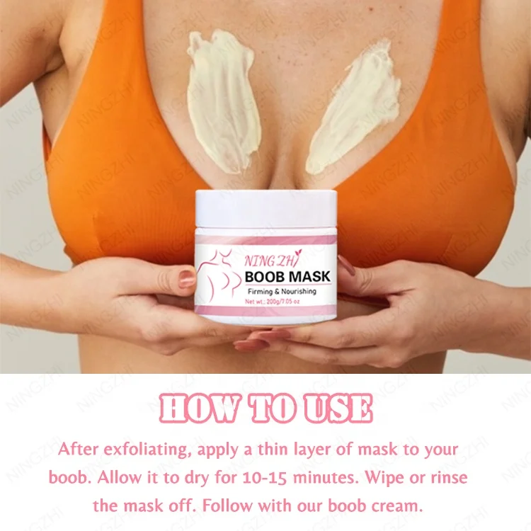 Private Label Wholesale Vegan Breast Care Moisturizing Firming Nourishing Boob mask