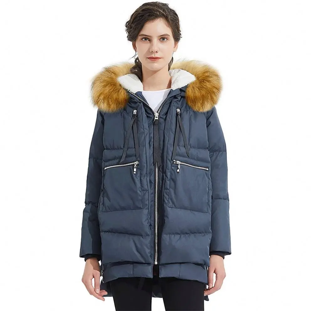 2021 Amazon top seller New Design Long Winter Coat Thickened Warm  Down Jacket for women