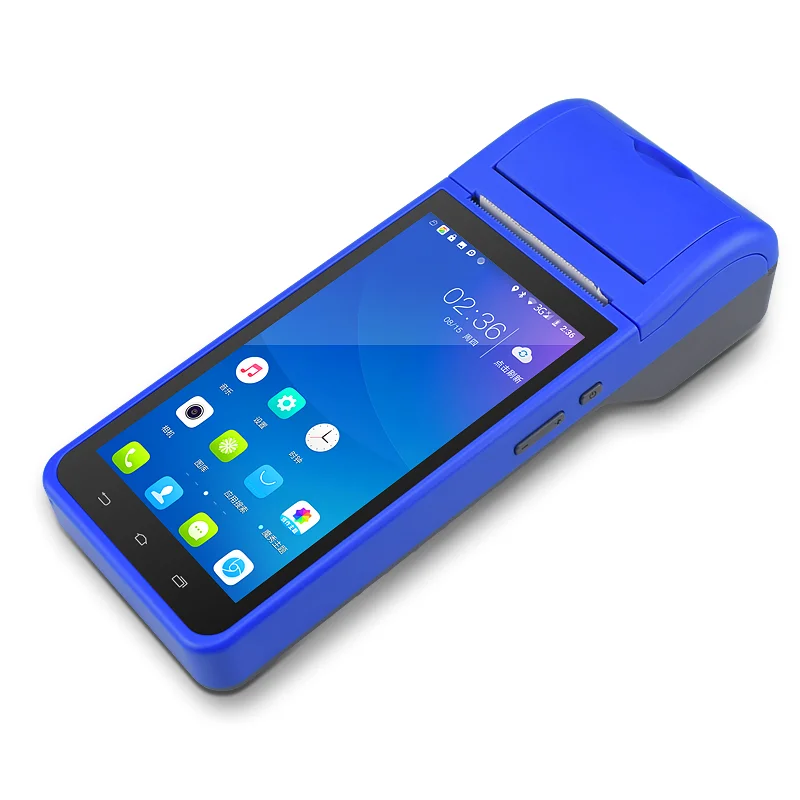Handheld device Pos terminal built in thermal printer 58mm wifi Android Rugged PDA Barcode Camera Scaner 1D 2D PDA POS System