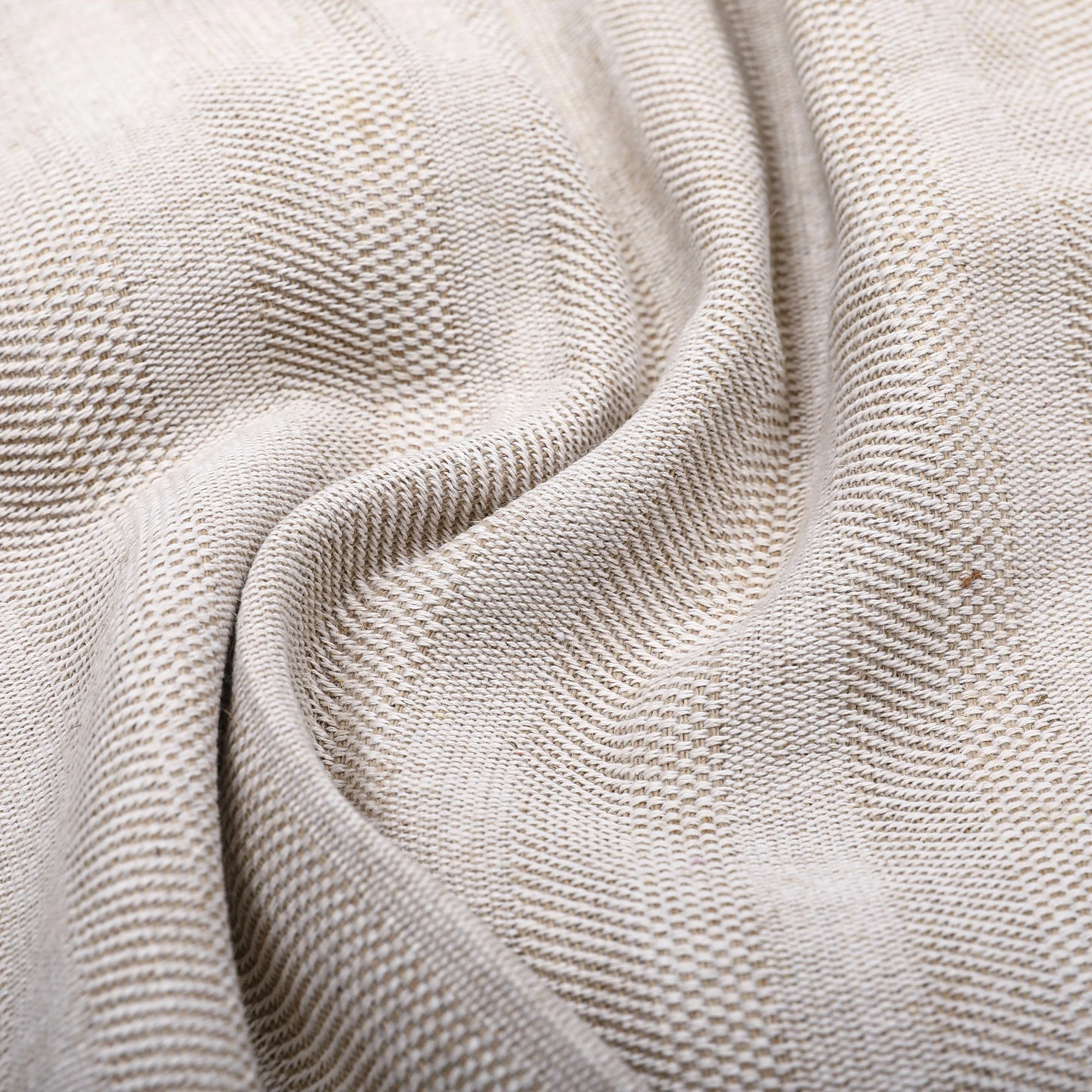 60% Jute 40% Cotton Fabric Cotton Burlap Linen Fiber High Quality Jacquard Weave