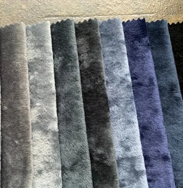 Wholesale Home Textile Pure Patterned Products Upholstery Holland Velvet Fabric for Sofa