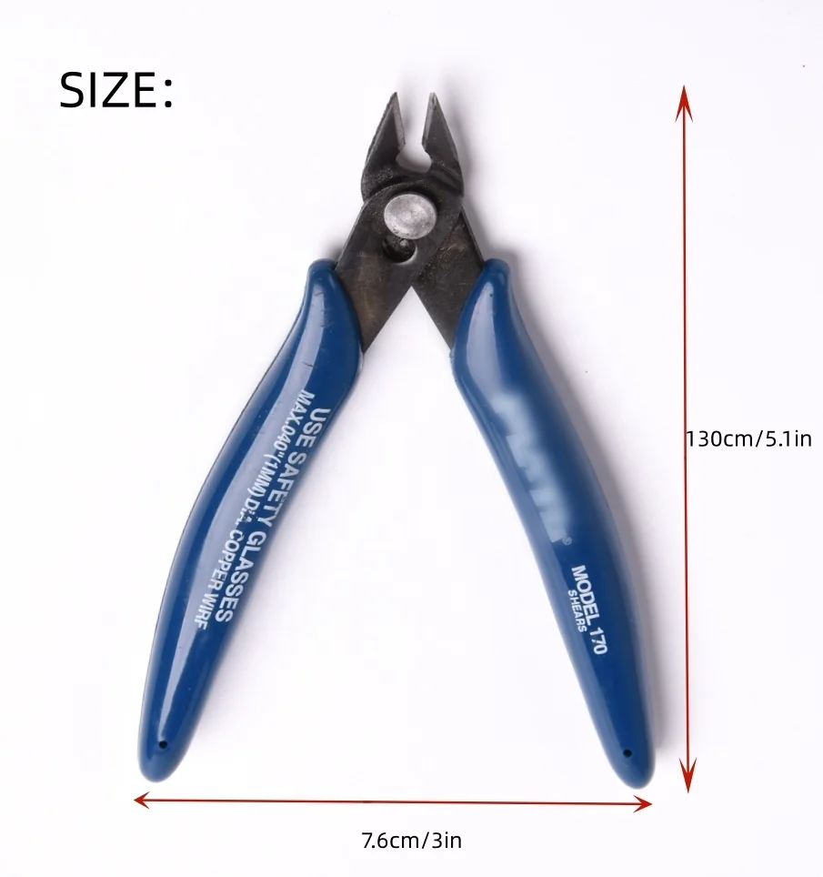 KNOKOO 10/box Wire Snips fishing welding multifunctional pliers tool set, Small Wire Cutters Precision Diagonal Cutting Pliers