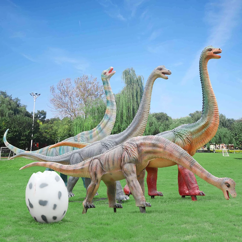 Fiberglass resin jungle animal props lifelike dinosaur statue dinosaur egg statue for rental shop decor