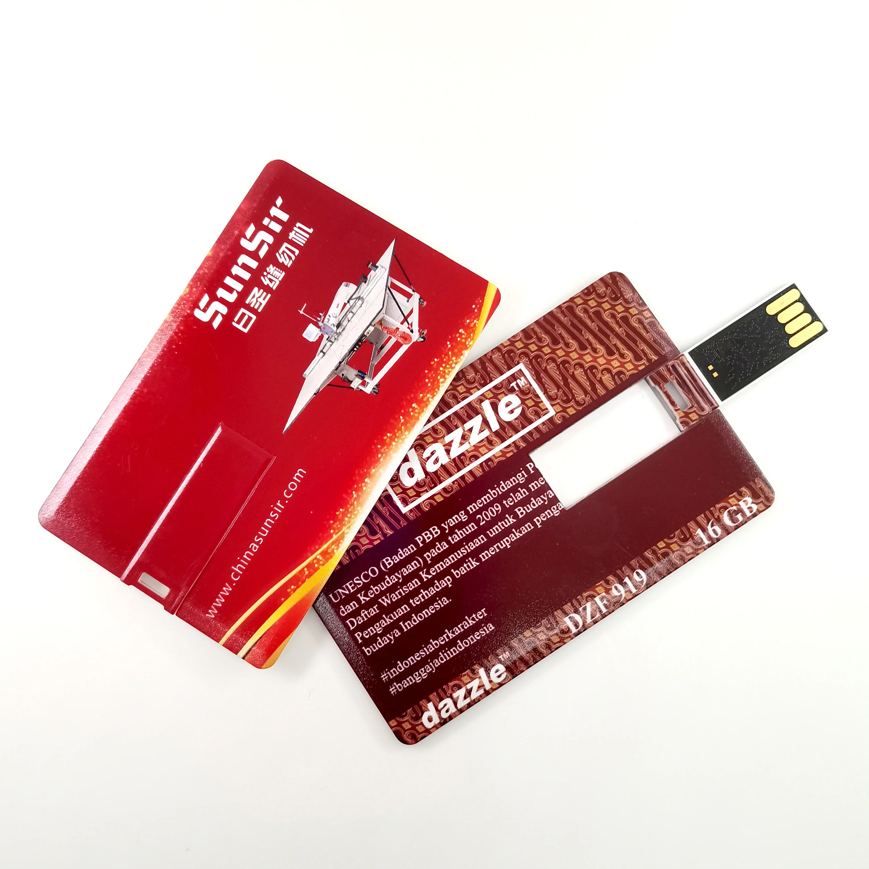 Business Card USB 2.0  16GB Full Color Printing Popular Gift Advertising 1GB 2GB 4G 8GB Plastic Pendrive 32GB USB flash drive