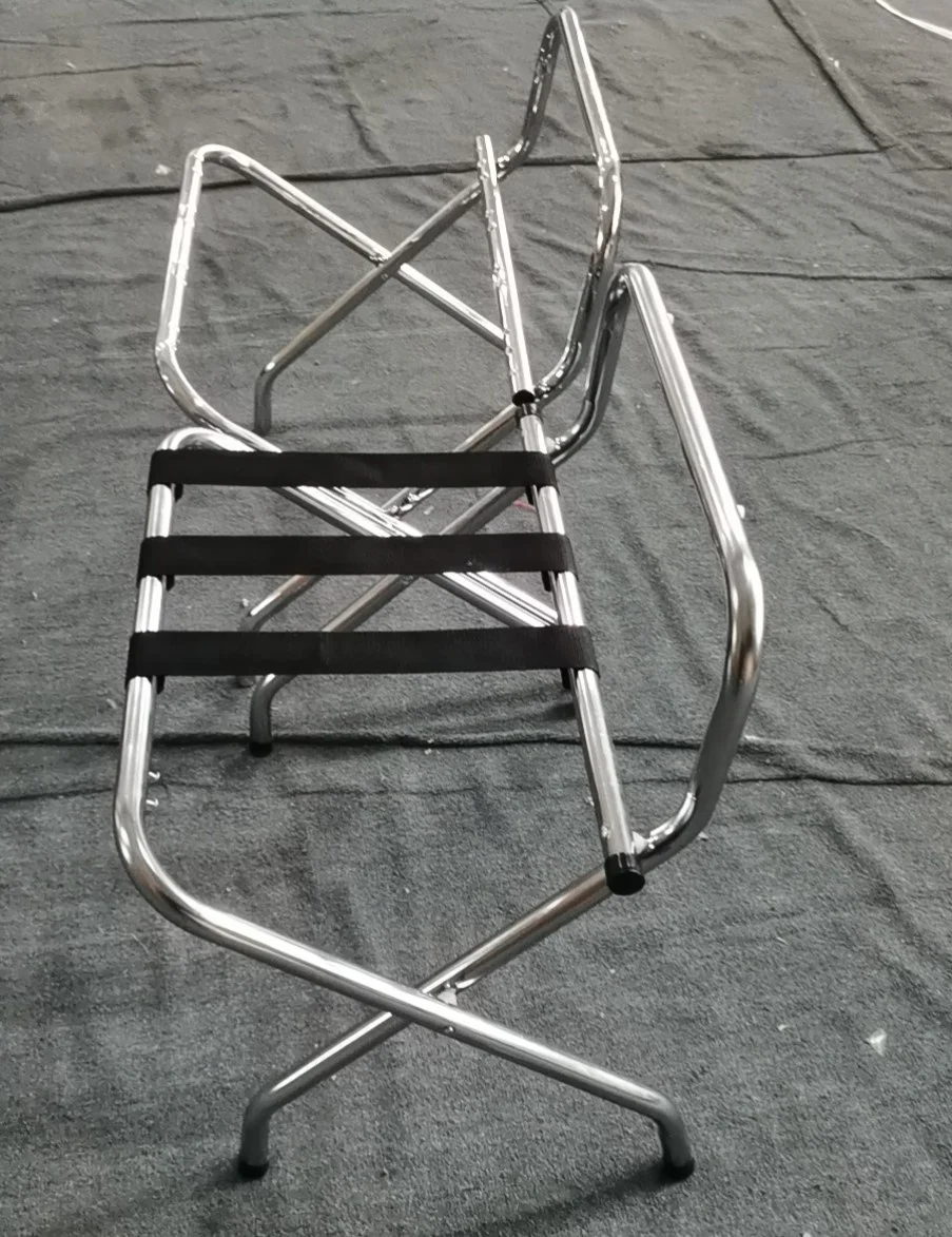 Tube Stand Luggage Racks Storage Rack Tray Stand Custom Foldable Steel Custom Tubular Folding Coat Metal OEM Customized