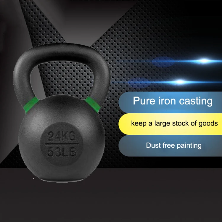 Fitness Gym Equipment Muscle Workout Strength Training 10kg Competition Cast Iron Stainless Steel Kettlebell Set For Weightlift