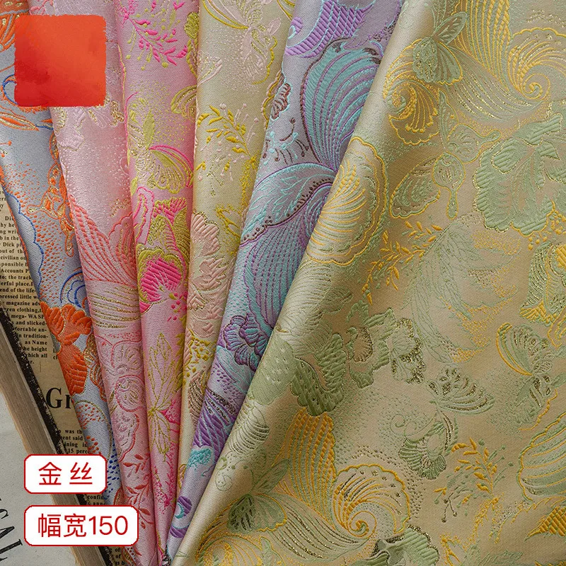 Модное свадебное платье новый стиль жаккардовая ткань для одежды с цветочным рисунком и жаккардовым узором