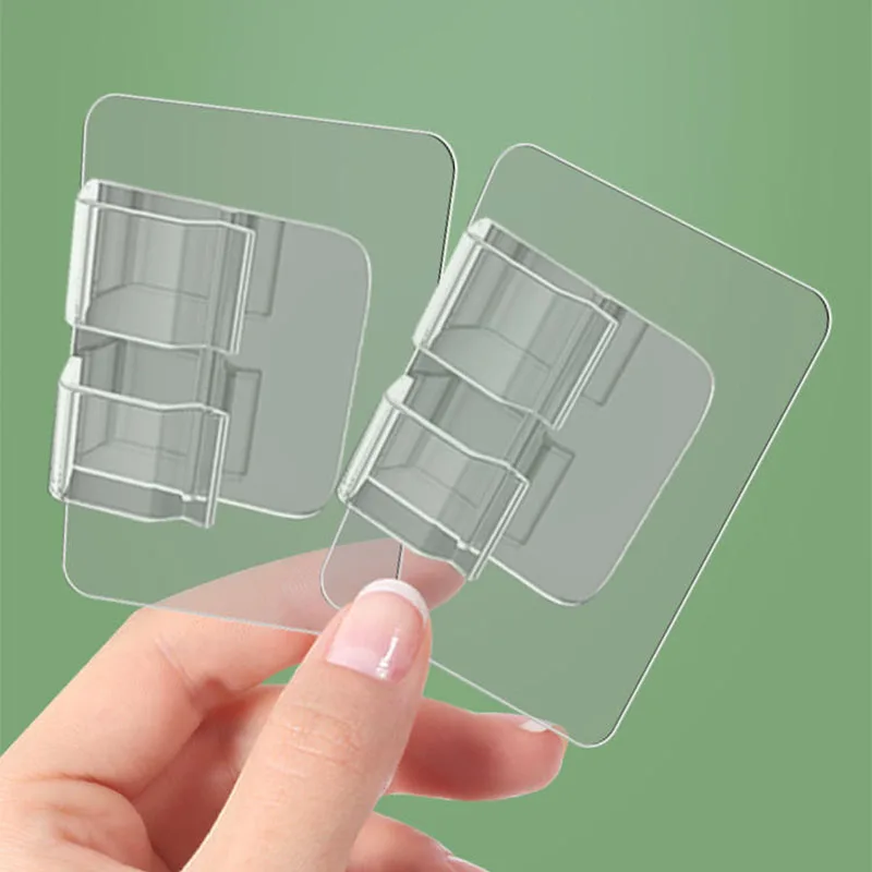 Car Floor Mat Fixing Sticker PVC hook nadd-free fixing sticker Plug hook charger bracket latch transparent adhesive hook