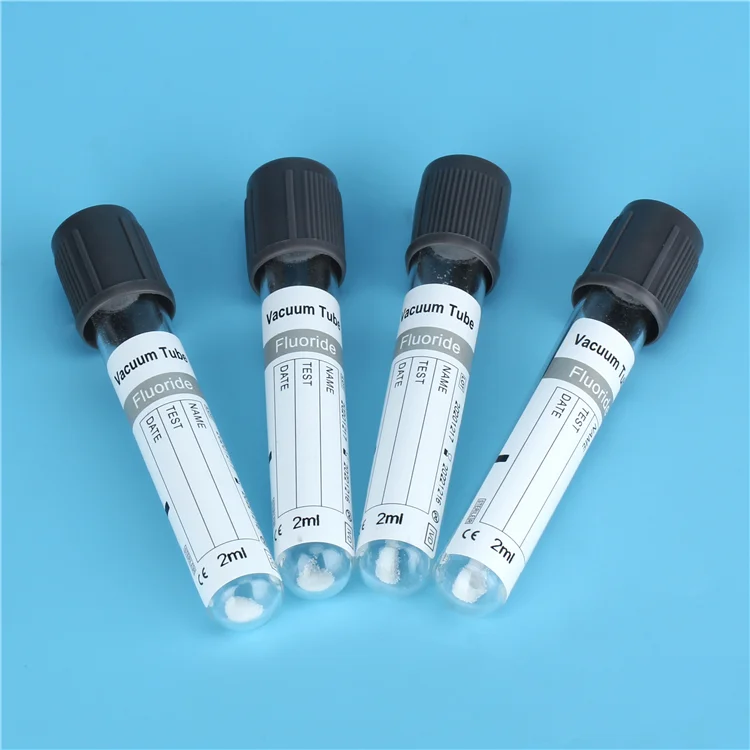 Manufacturer factory price EDTAK2+NaF Glucose Tube Fluoride Plasma Blood Collection Tube CE ISO