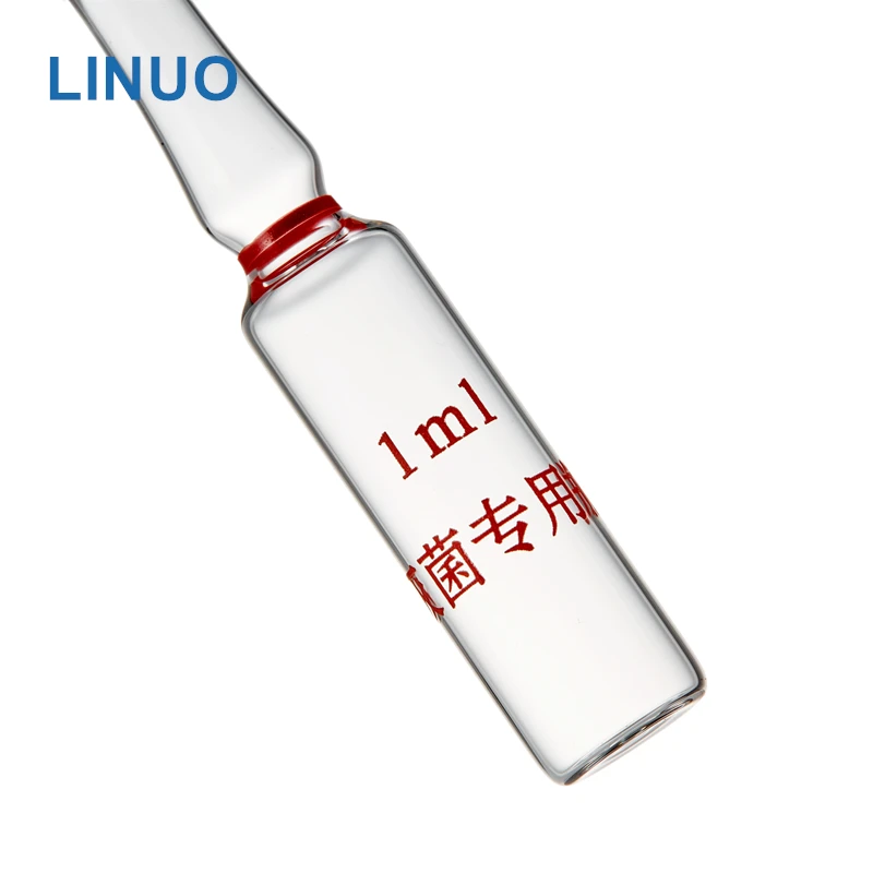 1ml 2ml 5ml 10ml Iso Clear Open Printed Glass Ampule Manufacturer In China