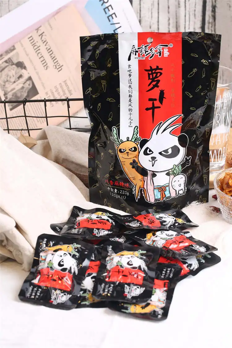 
Chinese Low-fat Delicious Spicy Preserved Szechuan Pickle Dried Radish Snack Food 