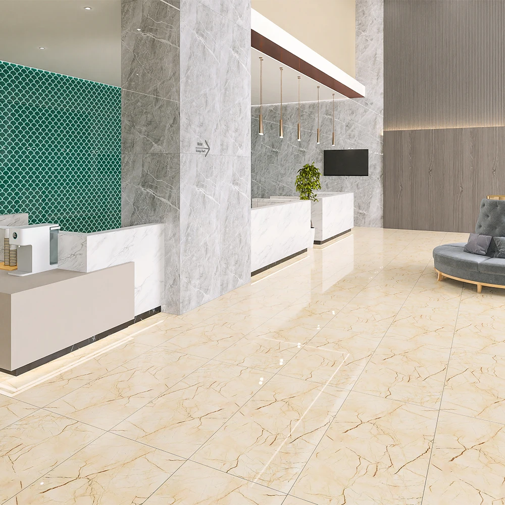 Cheap Wholesale 60x120 Porcelain Polished Glazed Porcelain Marble Modern Ceramic Wall Floor Tiles Full Body Matching Stair Tile