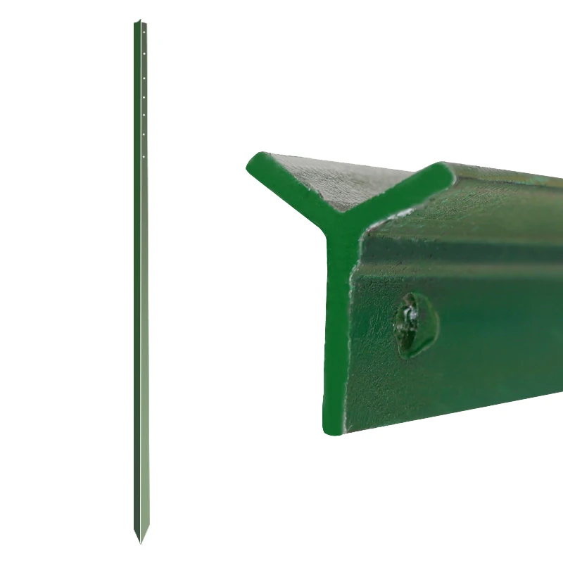 Cheap price chinese factory black steel fence post / Y fencing pole / star picket with cattle fence