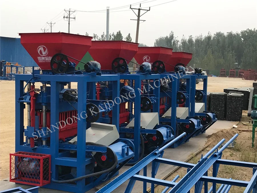Kaidong QT4-23A низкая цена лучшее качество полуавтоматическая машина для производства бетонного кирпича прайс-лист и изготовления