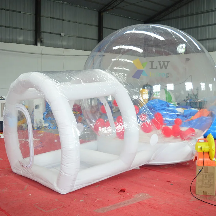 Hot sale clear transparent igloo PVC baby jumper bouncer house party bubble tent inflatable bubble balloon dome for kids
