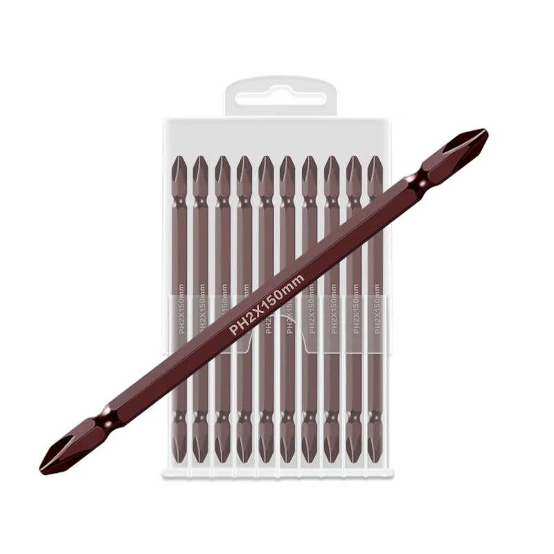 S2 Steel Hardened With Magnetic Double-ended Phillips Screwdriver Bit Set With Strong Magnetic Ring