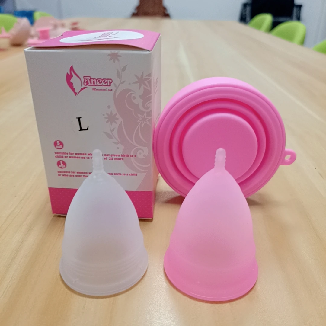 Lohas 1 шт. силиконовая менструальная чаша стерилизатор и чистая менструальная чаша мягкий стерилизатор комплект Складная менструальная чаша